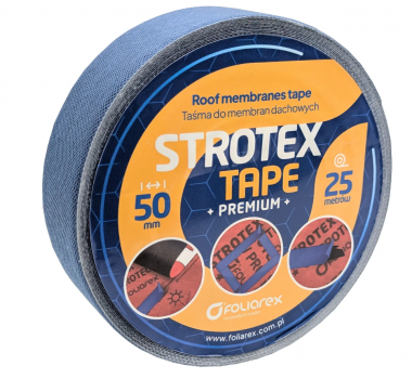 TAŚMA NAPRAWCZA STROTEX PREMIUM DO MEMBRAN 5 cm x 25 mb MOCNA !!!